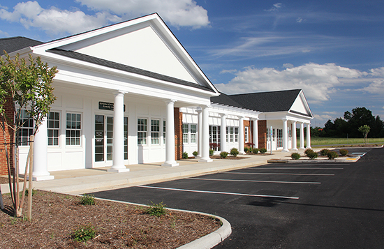 A view of the entrance to Stone Ridge Medical Offices